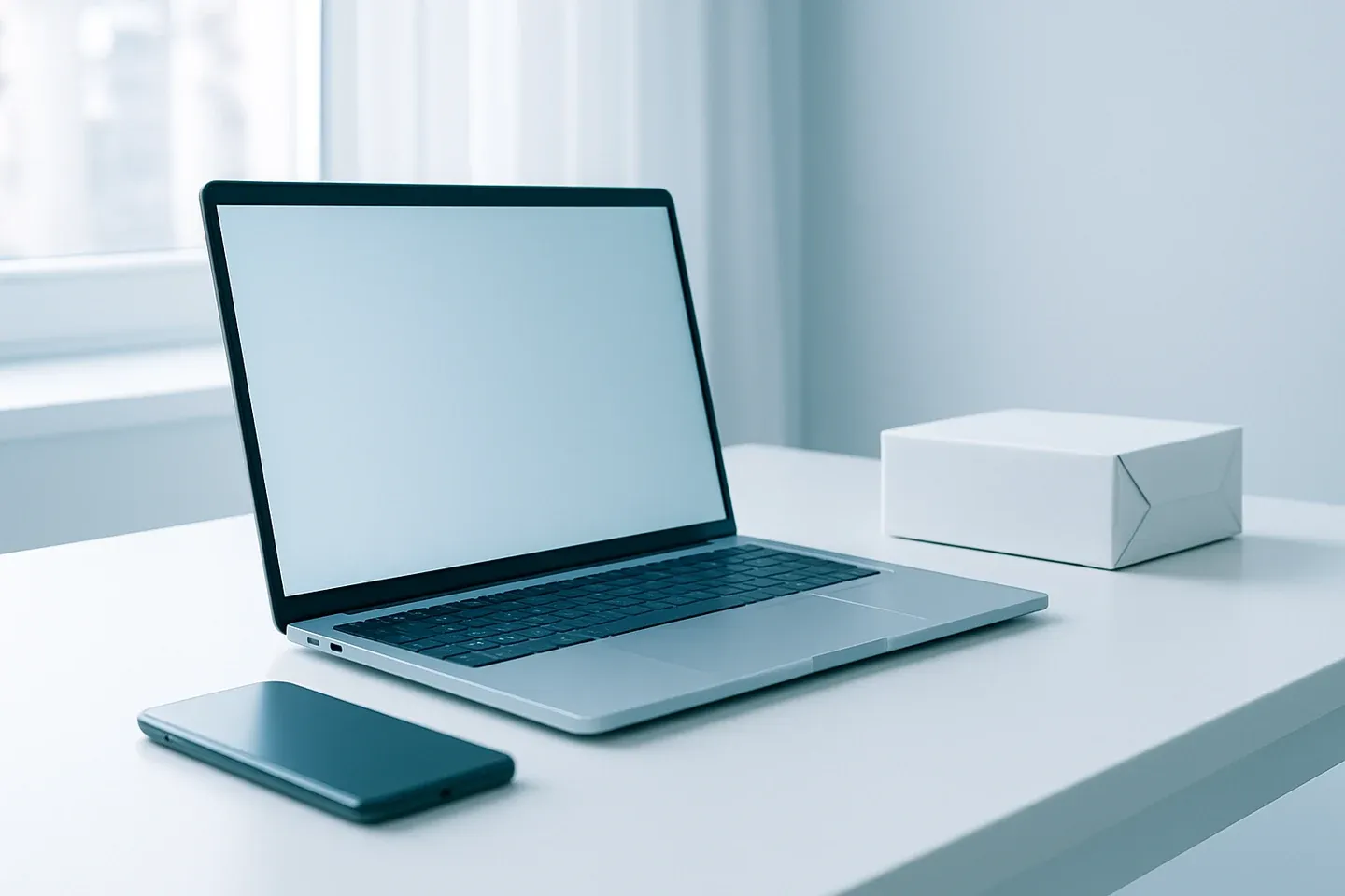 Laptop, celular y paquete sellado: pedido de Variste en el sitio oficial